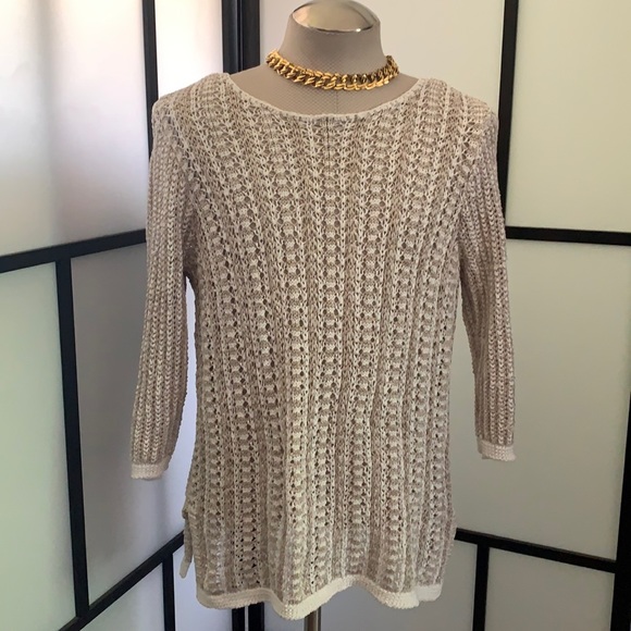 Dana Buchman Tunic Sweater Tan Size XL - Picture 1 of 10